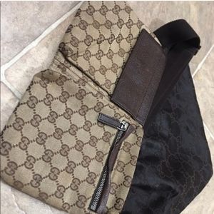 Gucci Monogram GG Waist Fanny Pack Bag